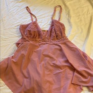 vintage flowy butterfly embroidered tank